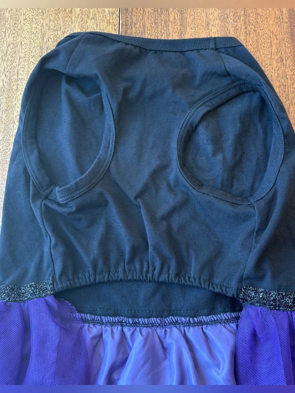 “Boss Witch” Black and Purple Halloween Dog Tulle Dress - Size M